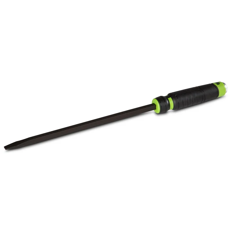 Capped Comfort-Handle 3/8" Straight-Head Pry Bar 17" Green