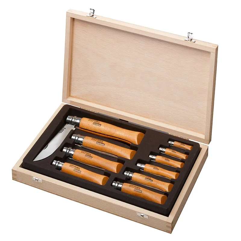 Carbon Steel Folding Knife Collector Set