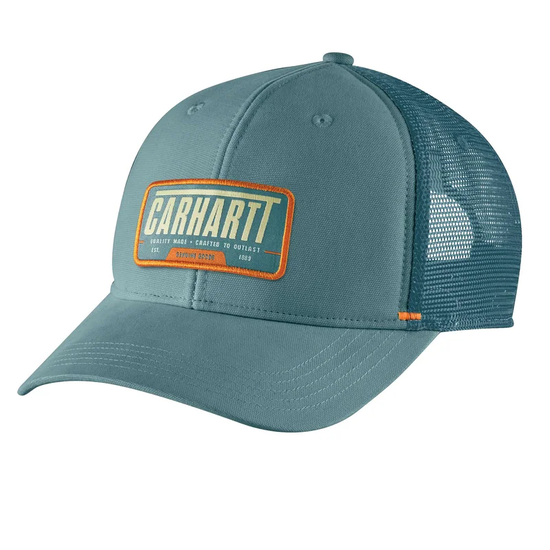 Carhartt Canvas Mesh-Back Outlast Patch Cap Black
