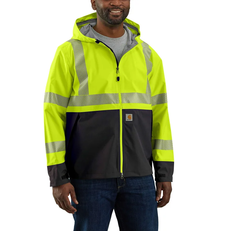 Carhartt High-Visibility Storm Defender Loose Fit Midweight Class 3 Jacket Brite Lime