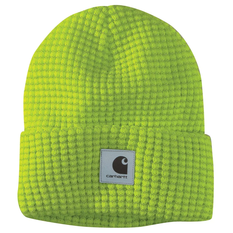 Carhartt Knit Beanie with Reflective Patch Black
