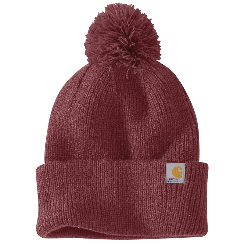 Carhartt Knit Pom-Pom Cuffed Beanie Black