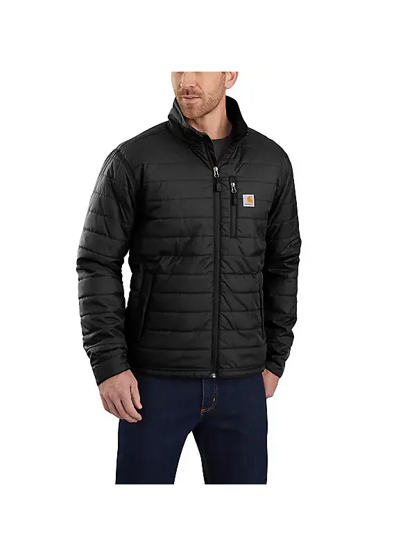 Carhartt Men's Rain Defender Insulated Jacket Relaxed Fit Lightweight 2 Warmer Rating Black