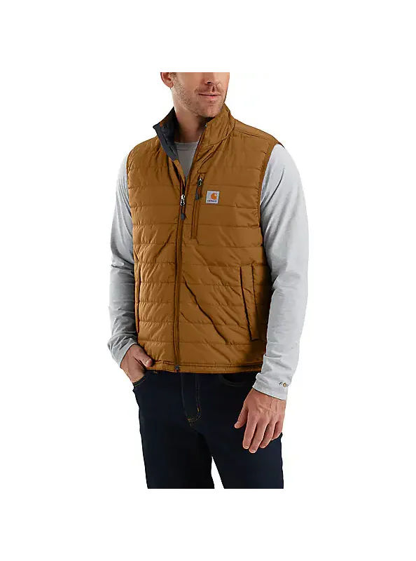Carhartt Men's Rain Defender Insulated Vest Relaxed Fit Black