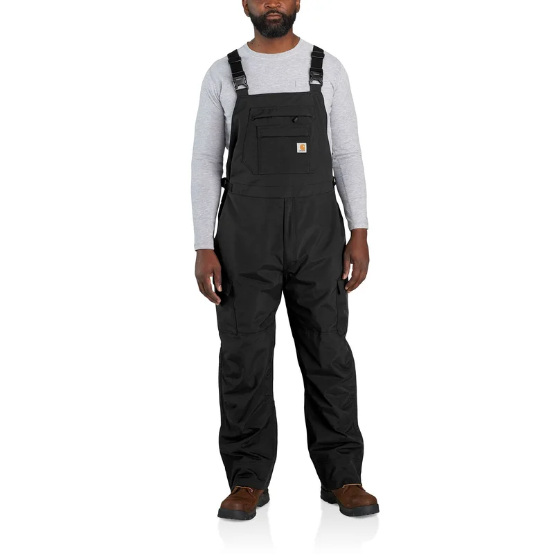 Carhartt Storm Defender Loose Fit Heavyweight Bib Overall in Black