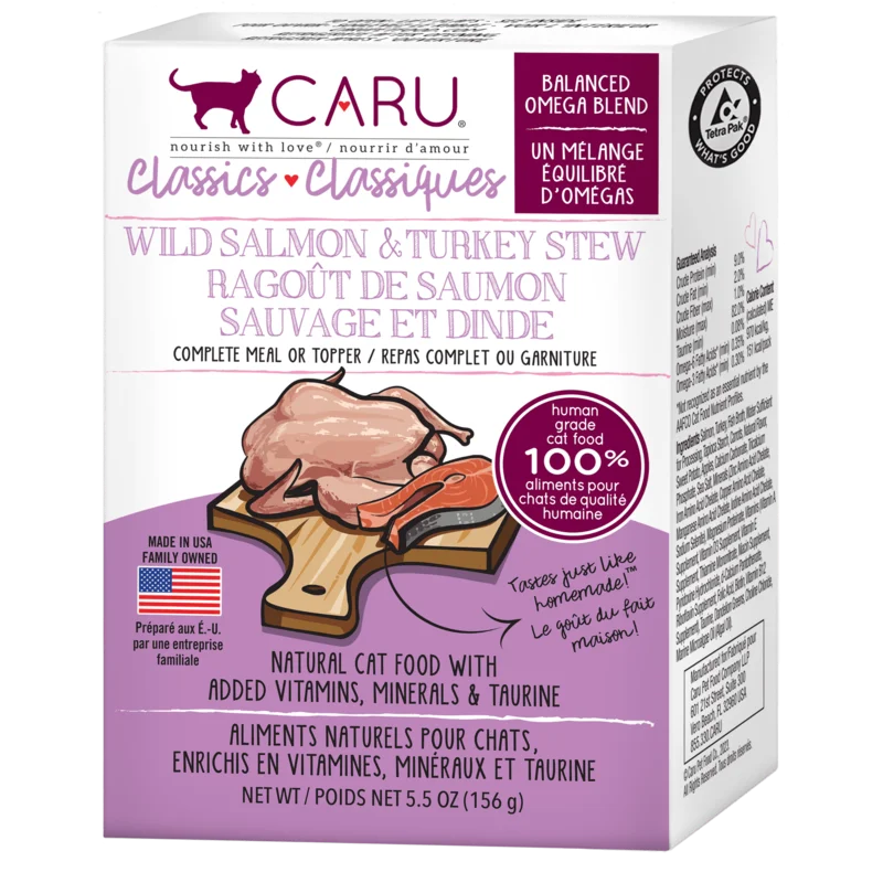 Caru Classics Wild Salmon & Turkey Stew for Cats