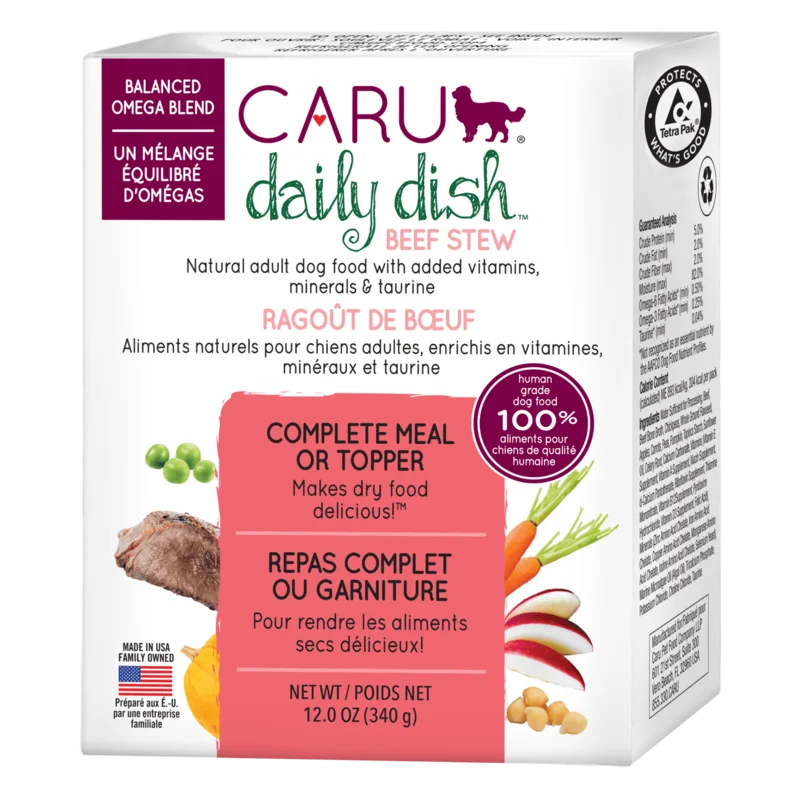 Caru Daily Dish Beef Stew for Dogs
