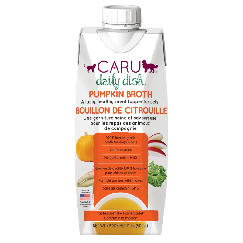 Caru Daily Dish Pumpkin Broth for Dogs & Cats