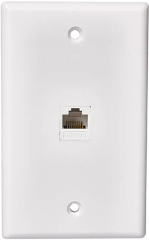 CAT5E/6 WALL PLATE SINGLE JACK