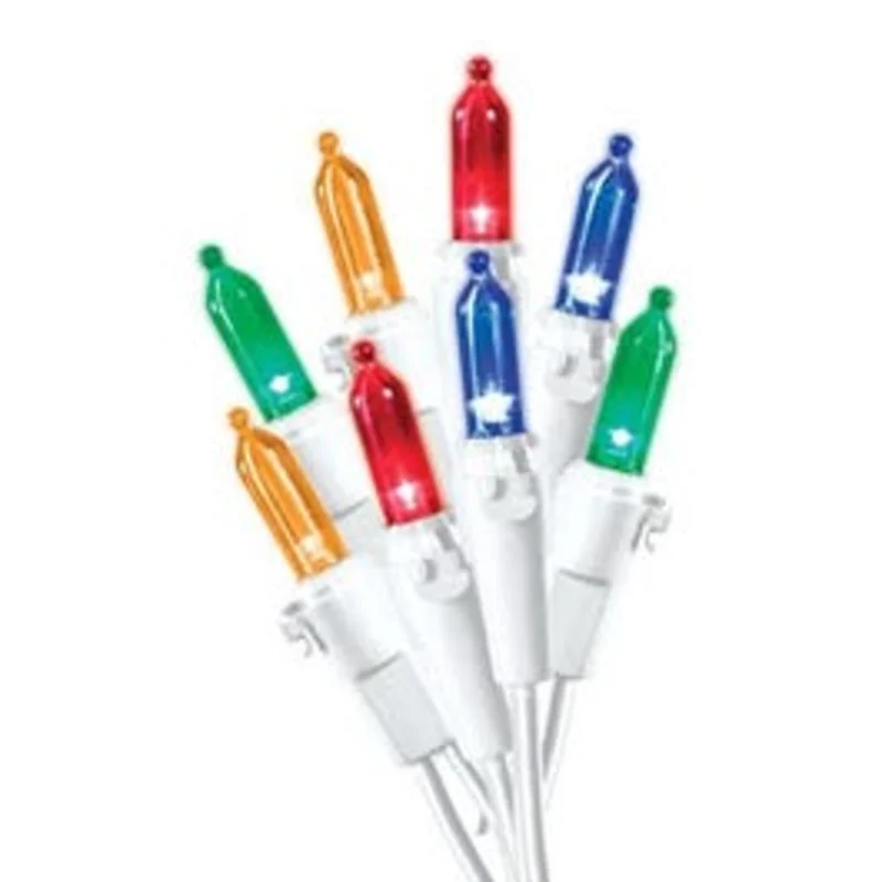 Christmas LED Light Set, Multi/White Wire, 100-Ct.