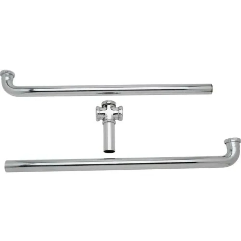 Chrome Continuous Waste Drain For 3 Compartment Sink Elkay LK60