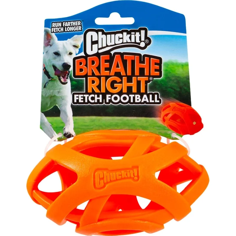 CHUCKIT! BREATHE RIGHT FOOTBALL ORANGE