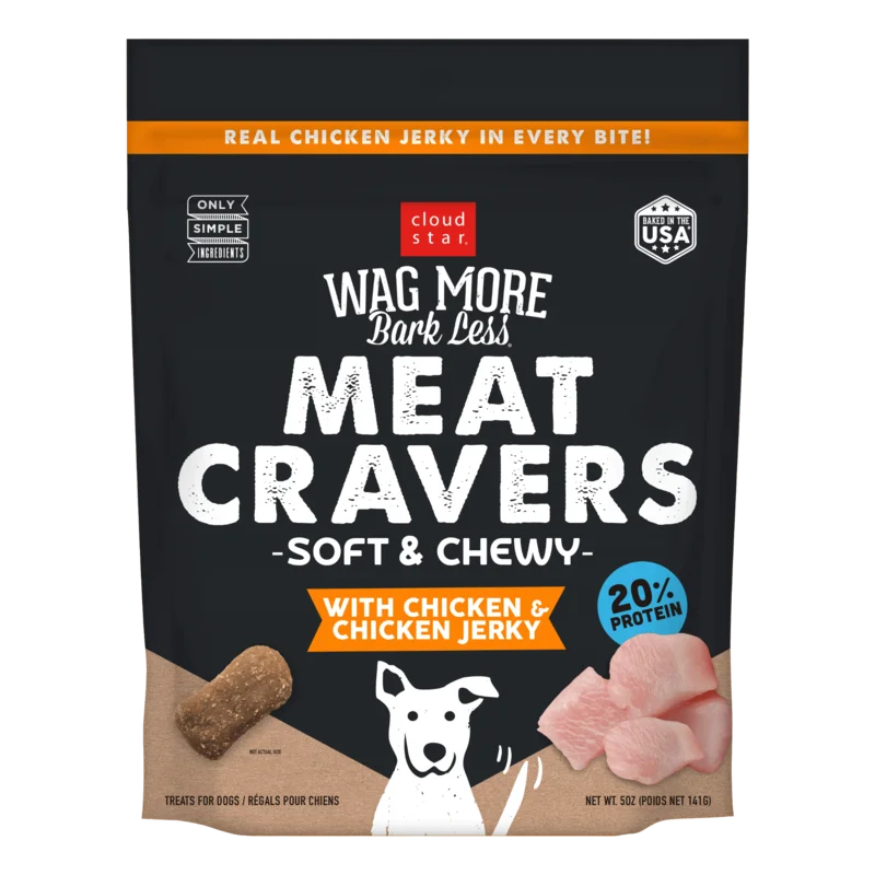 Cloud Star Wag More Bark Less Meat Cravers Soft & Chewy Chicken