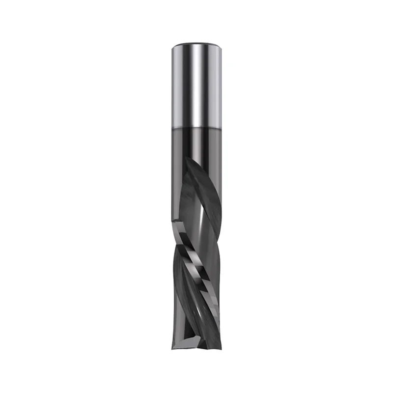 CMT 2 Flute Down Cut Router Bit w/DLCS Chrome Coating - 1/2" Diameter, 1-1/4" Cut, 1/2" Shank