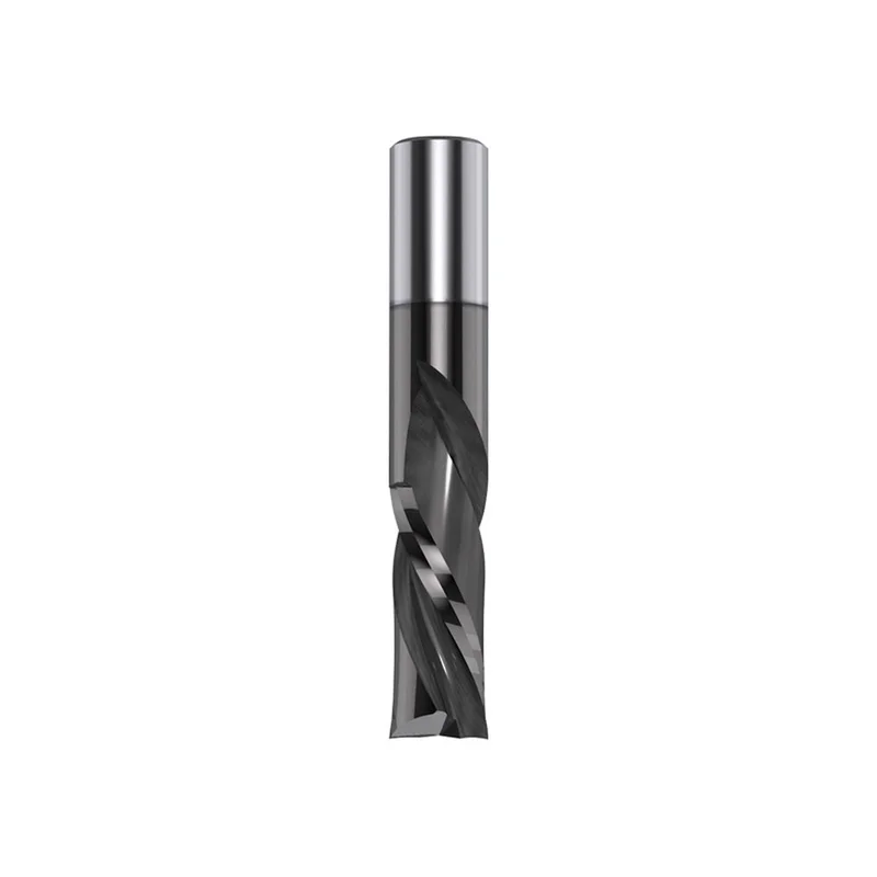 CMT 2 Flute Down Cut Router Bit w/DLCS Chrome Coating - 1/4" Diameter, 1" Cut, 1/4" Shank