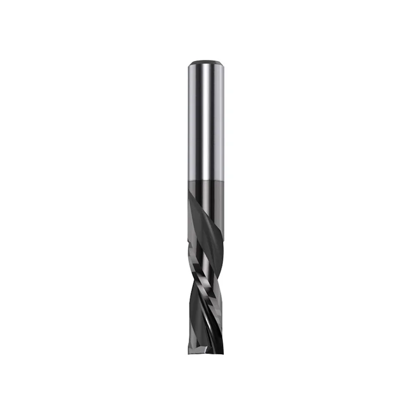 CMT 2 Flute Down Cut Router Bit w/DLCS Chrome Coating - 1/4" Diameter, 3/4" Cut, 1/4" Shank