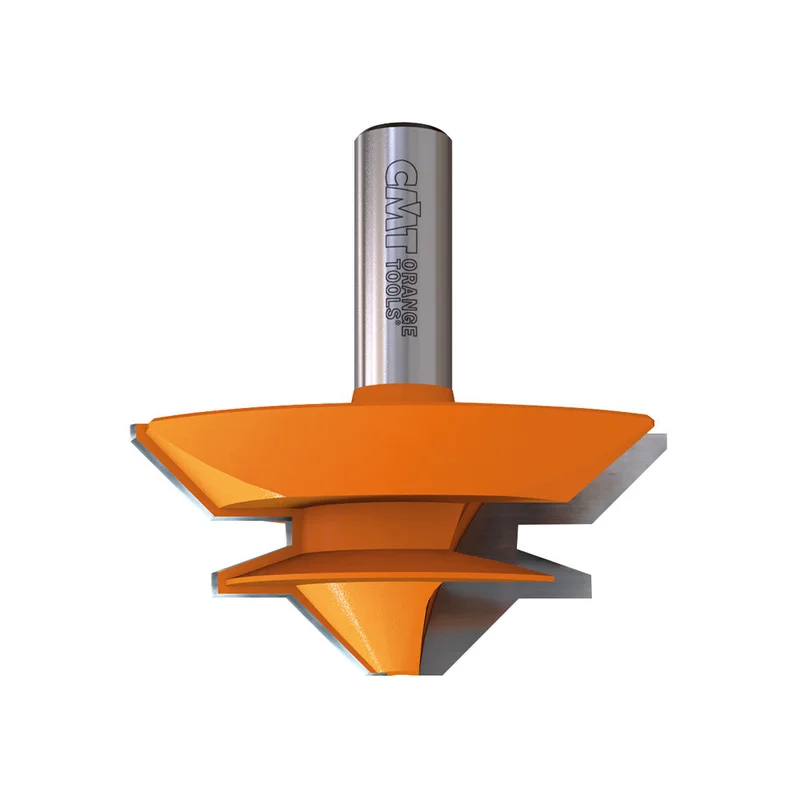 CMT 2 Flute Lock Miter Router Bit - 2-3/4" Diameter, 1-1/4" Cut, 1/2" Shank