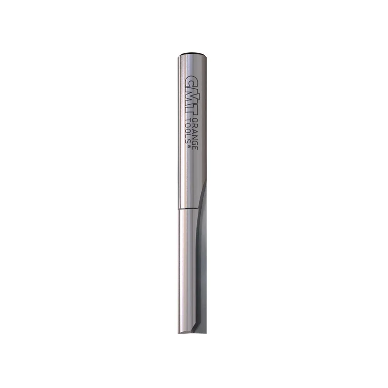 CMT 2 Flute Straight Router Bit - 1/4" Diameter, 1" Cut, 1/4" Shank