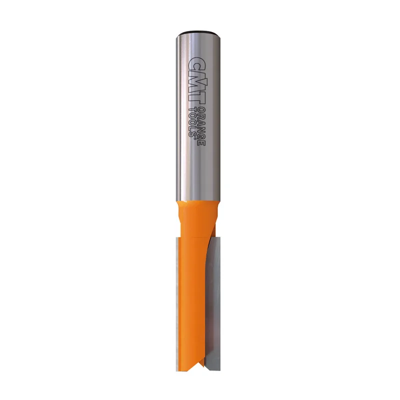 CMT 2 Flute Straight Router Bit - 3/8" Diameter, 1-1/4" Cut, 1/2" Shank