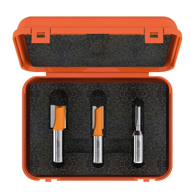 CMT 3-Piece Undersized Plywood Router Bit Set (1/2" Shank)