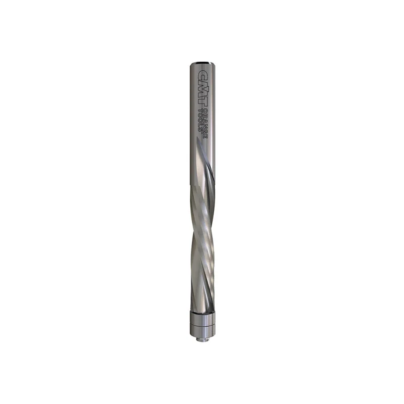 CMT Double-Bearing Downcut Spiral Flush Trim Router Bit - 1/4" Diameter, 1" Cut, 1/4" Shank