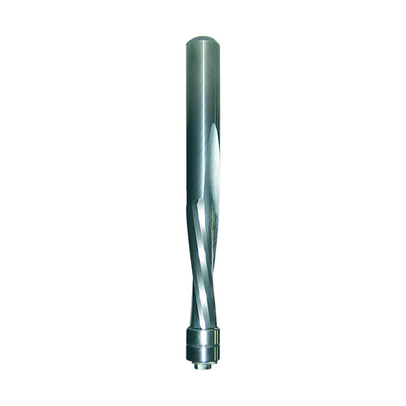 CMT Double-Bearing Upcut Spiral Flush Trim Router Bit - 1/4" Diameter, 1" Cut, 1/4" Shank