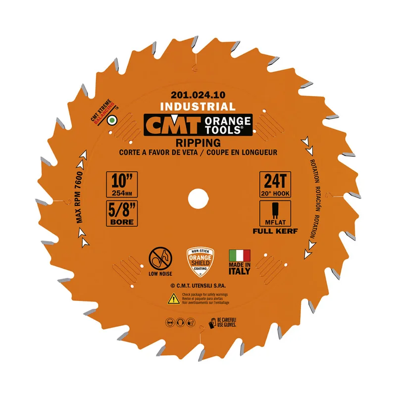 CMT Industrial Heavy-Duty Rip Blade 10" x 24T