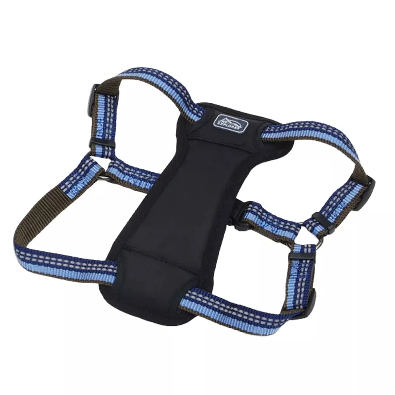 Coastal K9 Explorer Reflective Adjustable Padded Dog Harness Sapphire