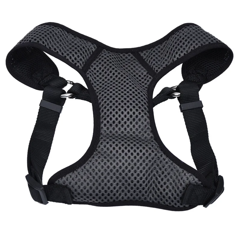 Coastal Pet Comfort Soft Sport Wrap Adjustable Dog Harness Grey with Red