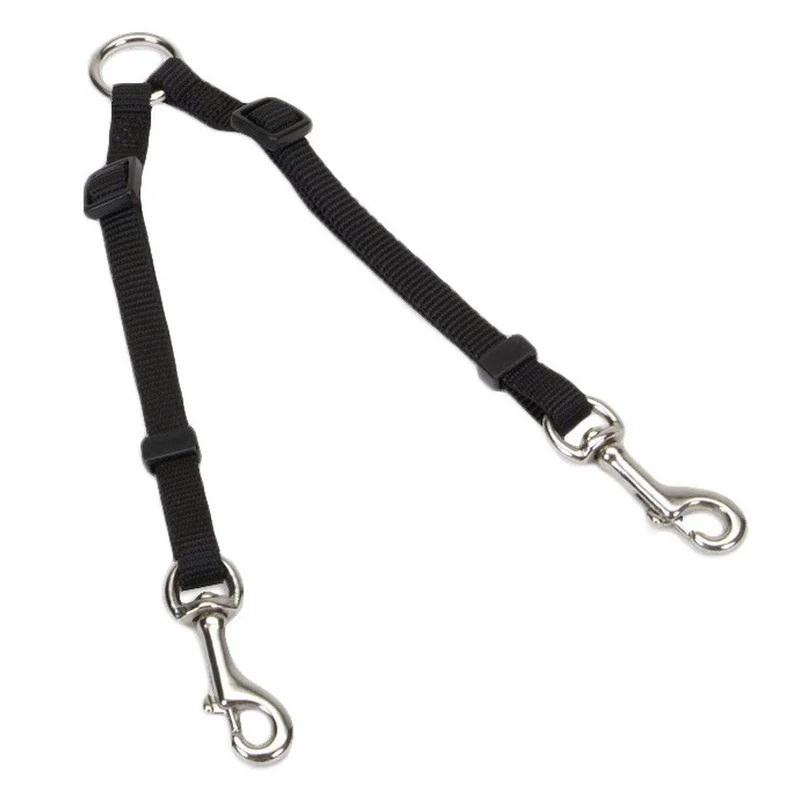 Coastal Pet Products 2 Dog Adjustable Coupler Black