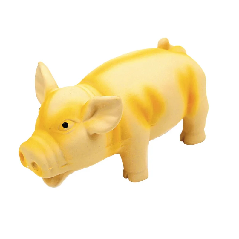 Coastal Pet Rascals Grunt Toys Yellow Pig