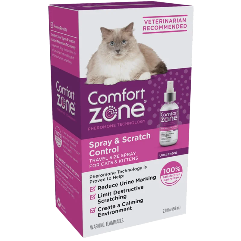 Comfort Zone Spray & Scratch Control Spray For Cats and Kittens