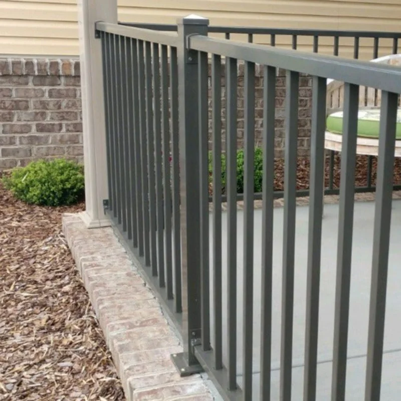 Commerical Handrail Post Black