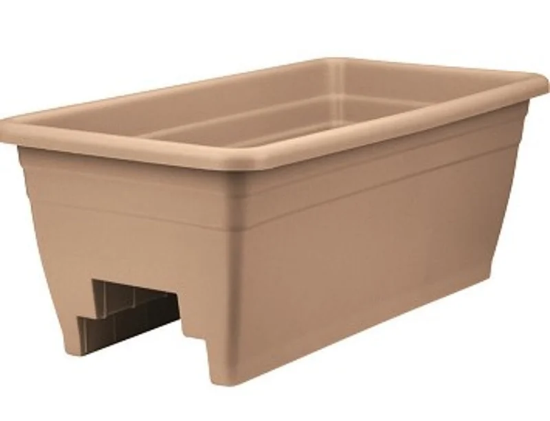 DECK RAIL BOX PLANTER TAN