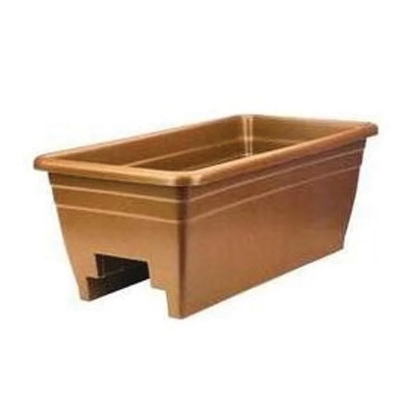 DECK RAIL BOX PLANTER TERRACOTTA