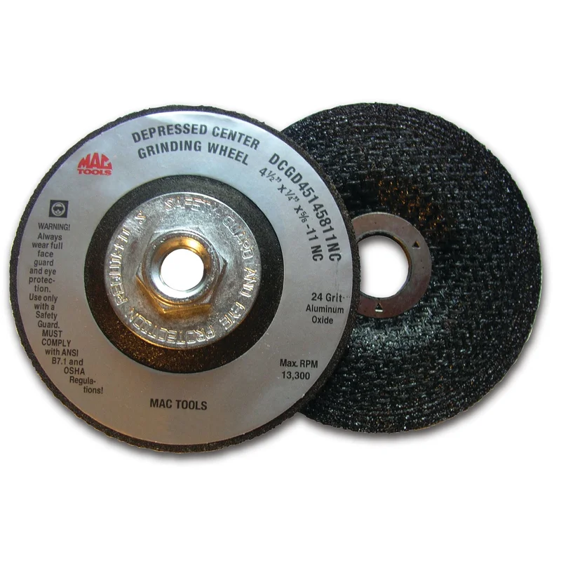 Depressed-Center Aluminum-Oxide Grinding Wheel 4-1/2"
