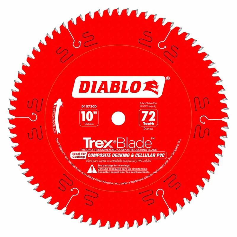 Diablo 10" x 72T Composite Material/Plastics TrexBlade