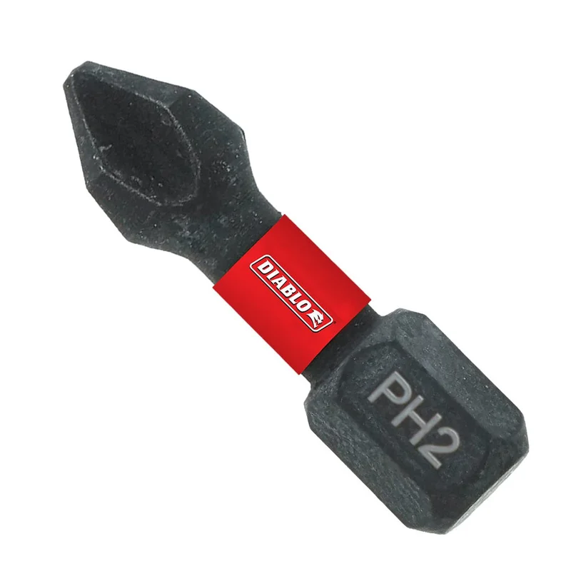 Diablo #2 Phillips 1" Drive Bits