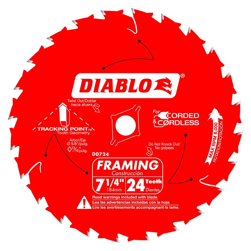 Diablo 7-1/4" x 24T Framing Saw Blades (10 Pack)