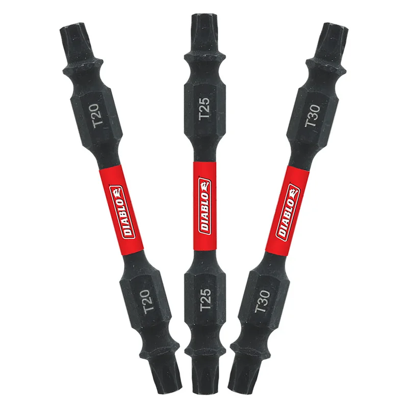 Diablo Assorted Torx Double-Ended 2-1/2" Drive Bits (3 Pack)