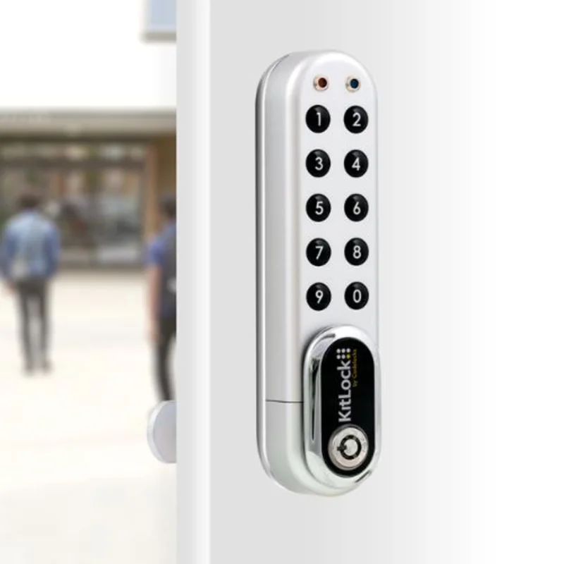 Digital Net Code Lock With Key Override and Front Battery Change For Kit Locker Lock