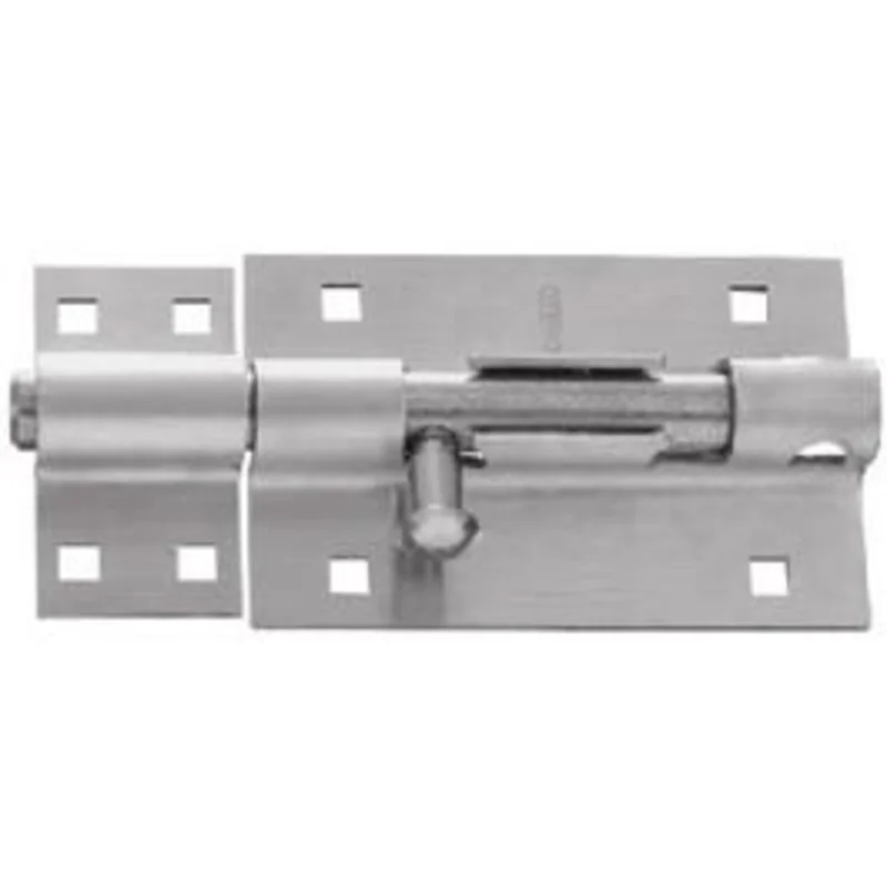 Door Barrel Bolt, Heavy-Duty, Stainless Steel 5-In.