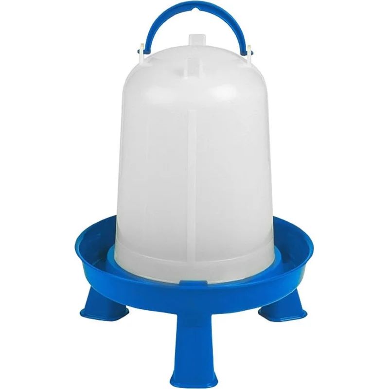 Double-Tuf Poultry Waterer with Legs BLUE/WHITE
