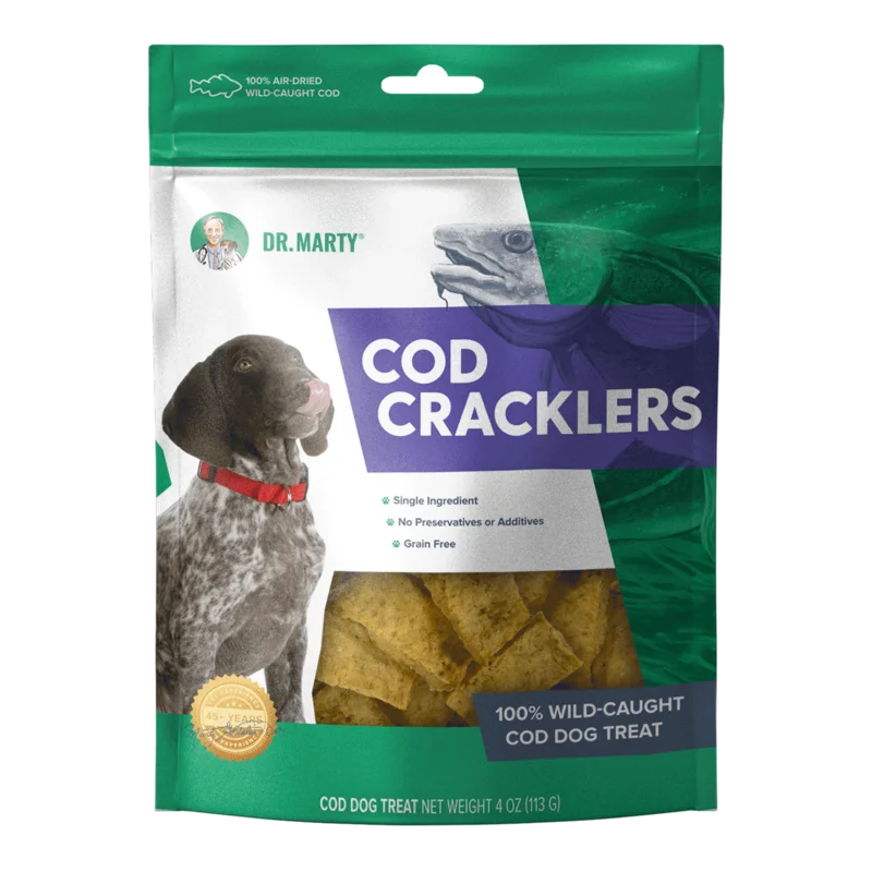 Dr. Marty Cod Cracklers 100% Air-Dried Wild-Caught Cod Treats