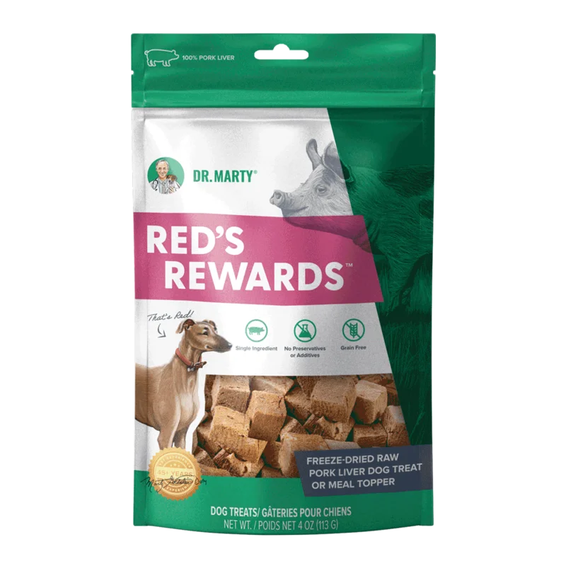 Dr. Marty Reds Rewards Freeze-Dried Raw Pork Liver Dog Treats