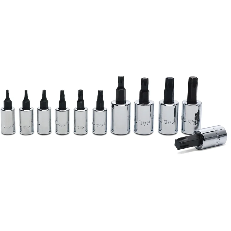 Driver Set, Torx in Metal Tray 1/4" and 3/8" Drive - 11-PC.