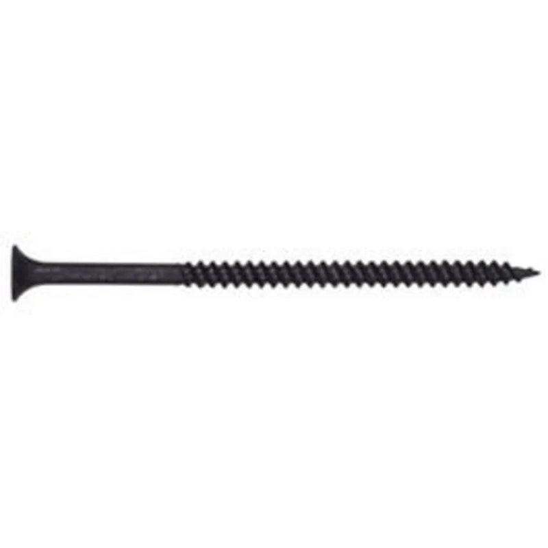 Drywall Screws, Fine Thread, Black Phosphate, 8 x 2.5-In., 1/4-Keg