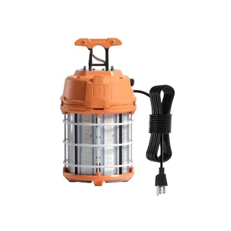 Durable 100W LED High Brightness Temporary Construction Site Work Light 14,400 Lumens 5000K Daylight