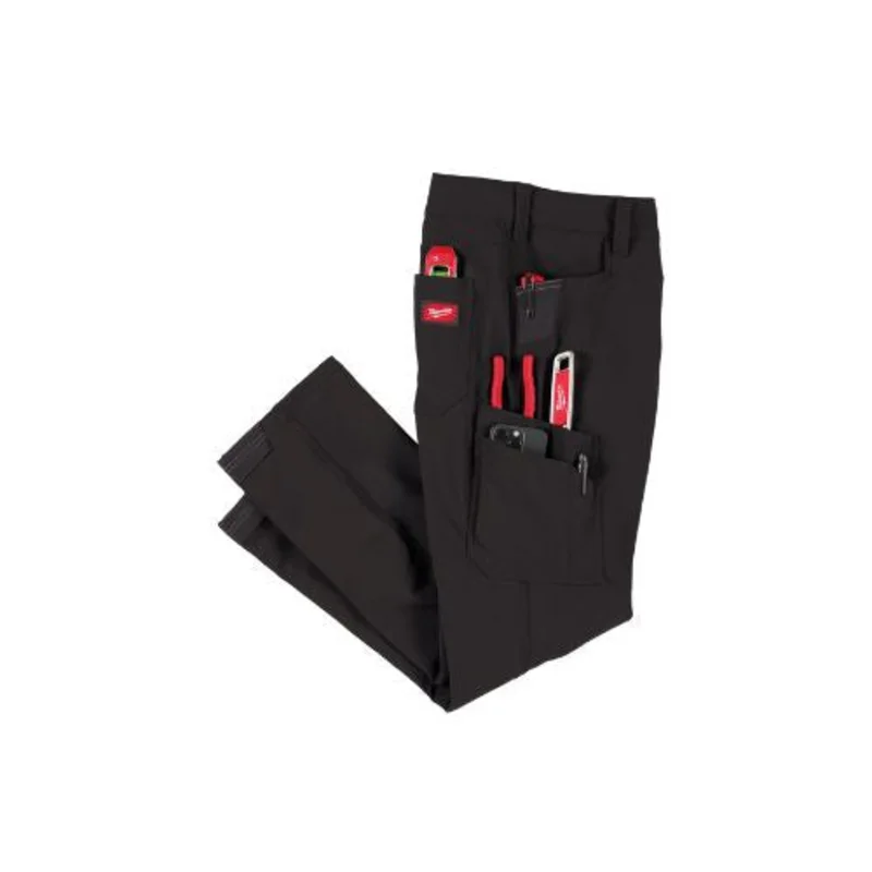 Durable Nylon Multi Function Travel Tech Pants Black M651B-3832