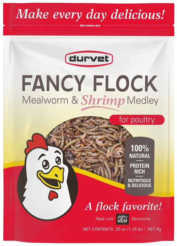 Durvet Fancy Flock Mealworm & Shrimp Medley